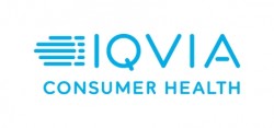 IQVIA logo in light blue