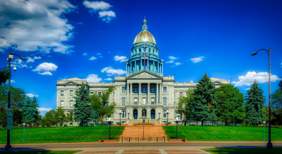 Colorado State Capitol on a sunny day
