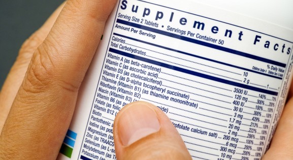Multivitamin Label