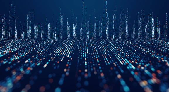 Blue nebulous data representation