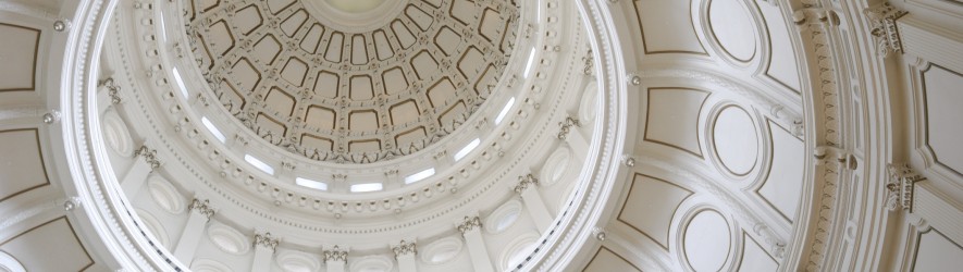 Texas State Capitol Dome shot from below