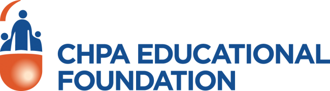 CHPA Educational Foundation Logo in orange and blue