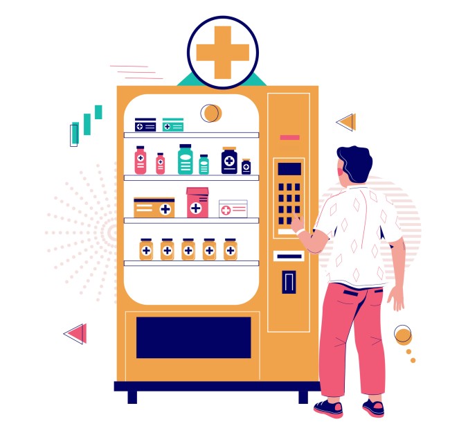 OTC Medicine Vending Machine Graphic