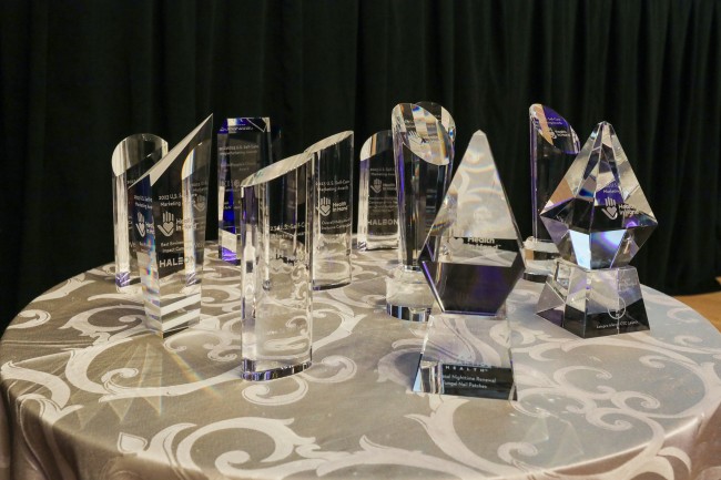 Self-Care Marketing Award Trophies 2023